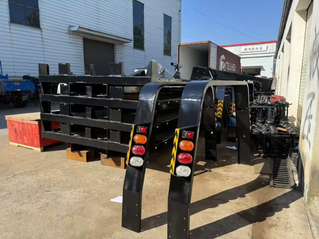 Close-up View of Heavy Wrecker Body Safety Warning Lights