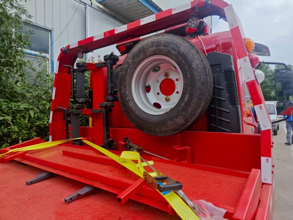 Isuzu Rollback Tow Truck Spare Parts Close-Up View