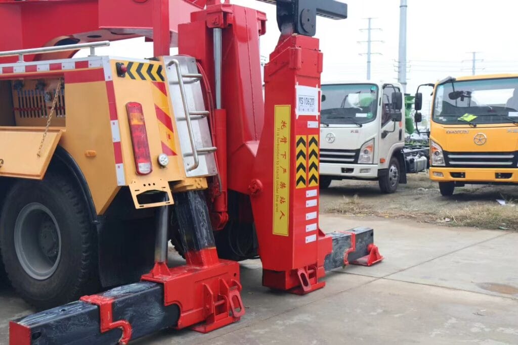 Sinotruk Howo Heavy-Duty Detachable Tow Truck Rear Right 45-Degree View
