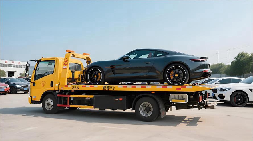 Anti-slip punching plate deck and wireless remote for tow truck